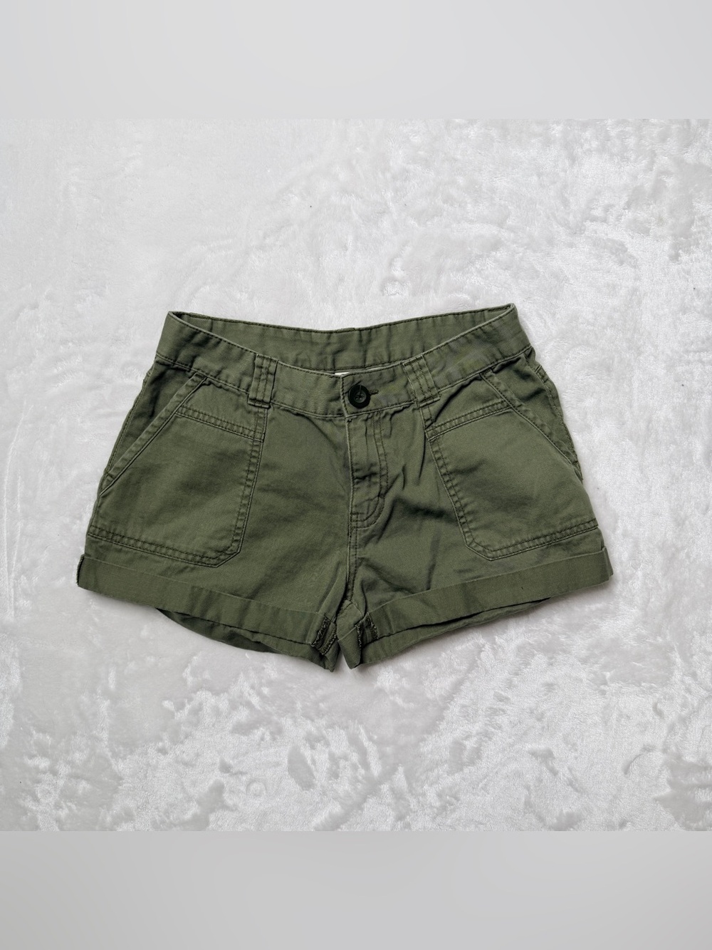 bp Olive Green High Waist Utility Shorts, cotton size 3. Excellent